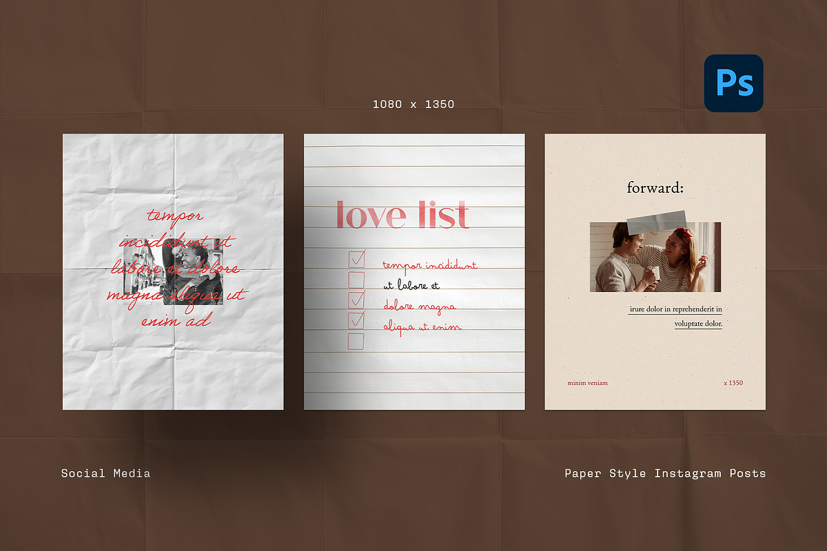 Love Notes – Valentine Social Posts, a Social Media Template by Filip Studio (Photo 4 of 5)