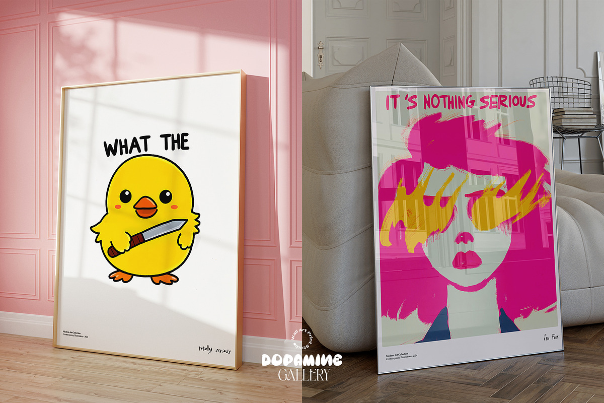 Dopamine Gallery Bundle, a Graphic by Wall Art Print Studio (Photo 20 of 25)