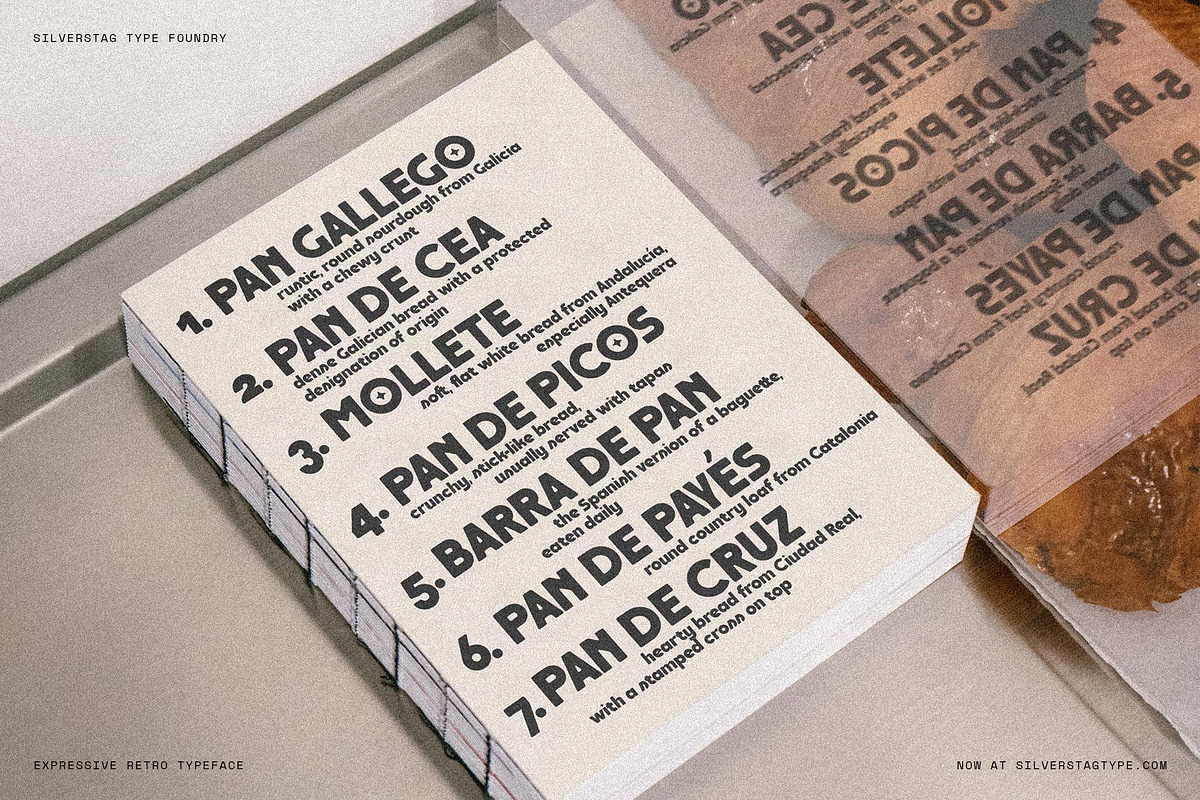 Saffielle - Bold Vintage Typeface, a Sans Serif Font by SilverStag Type Foundry (Photo 2 of 15)