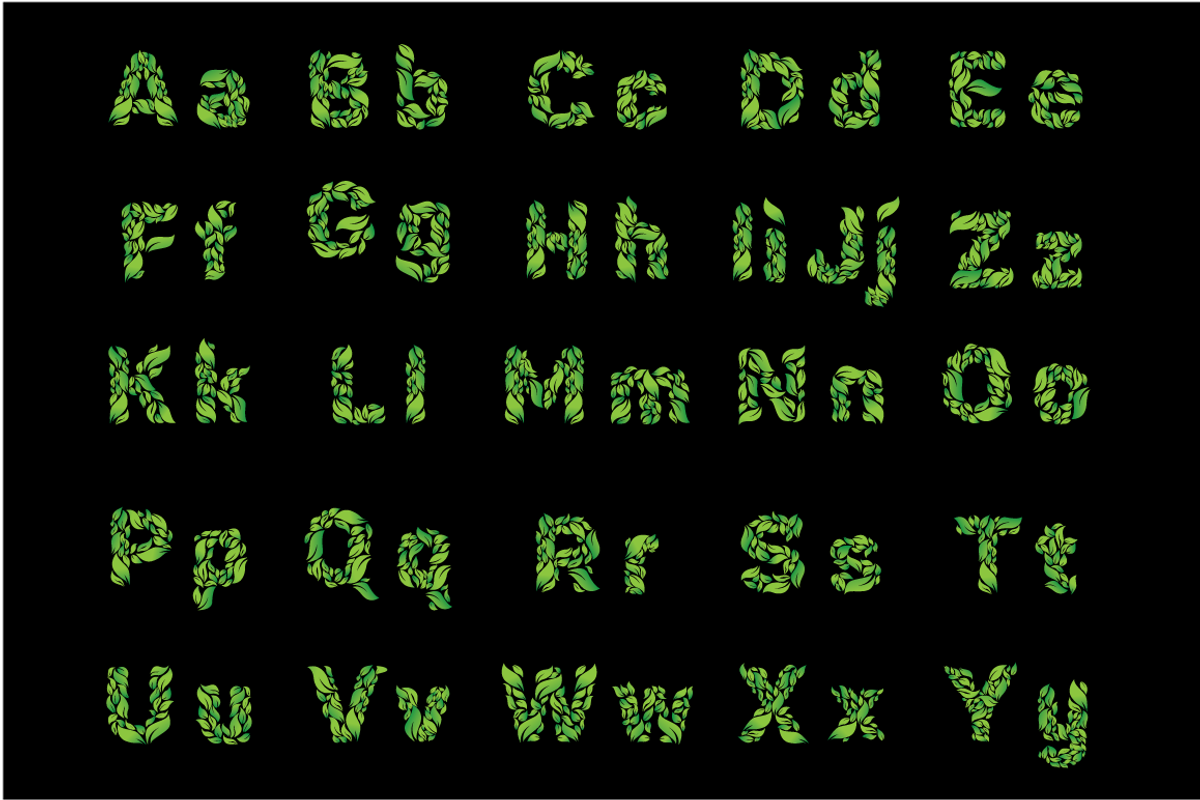 Eco letter set, a Decorative Illustration by airunreal (Photo 3 of 33)