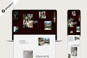 Editorial Showit Website Template