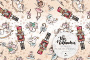 Nutcracker Christmas Magic Patterns, a Pattern Graphic by KaramfilaS (Thumbnail 15 of 21)