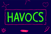 HAVOCS, a Font by Pinisi ART (Thumbnail 1 of 10)