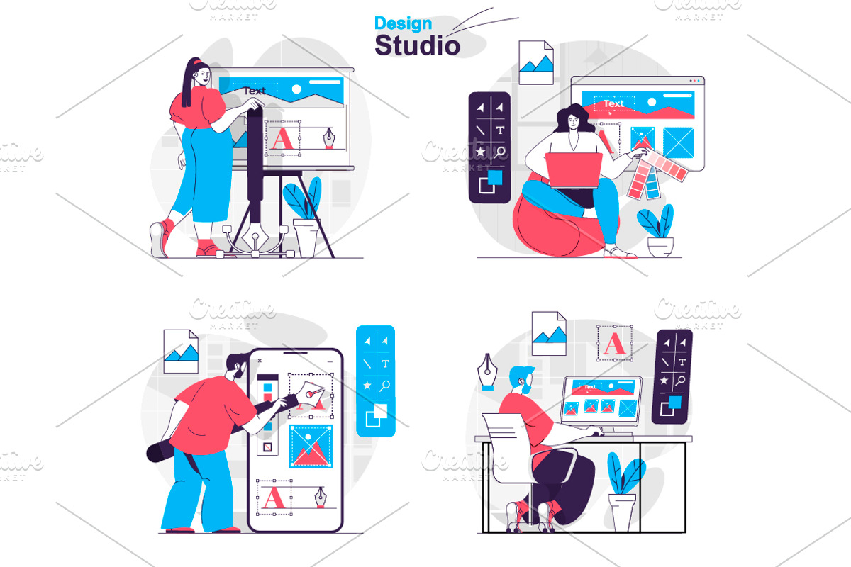 Flat Design Concept Illustrations, a Finance Illustration by alexdndz (Photo 15 of 42)