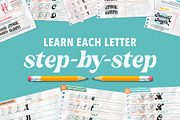 Lettering Alphabet Workbooks, a Brush Add-On by Shoutbam (Thumbnail 2 of 4)