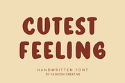 Cutest Feeling, a Font by Fashion Creative (Thumbnail 1 of 11)