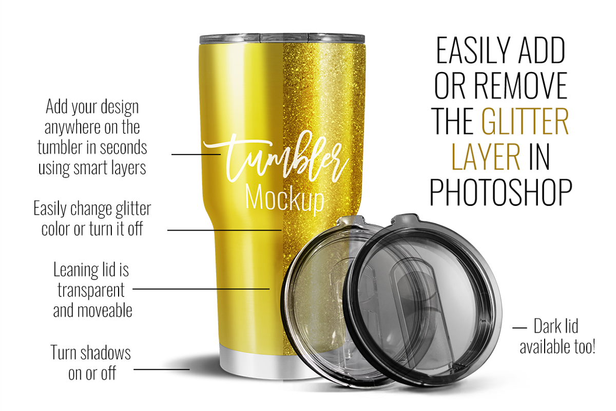 30oz Stainless Steel Tumbler Mockup, a Cups & Container Mockup by SarahDesign (Photo 4 of 7)
