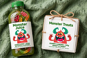 Popcorn Prowlers - 6 Cute Monsters, a Decorative Illustration by D R A W K M A N (Thumbnail 3 of 6)