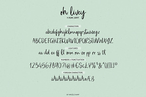 Oh Livey Brush Script Font