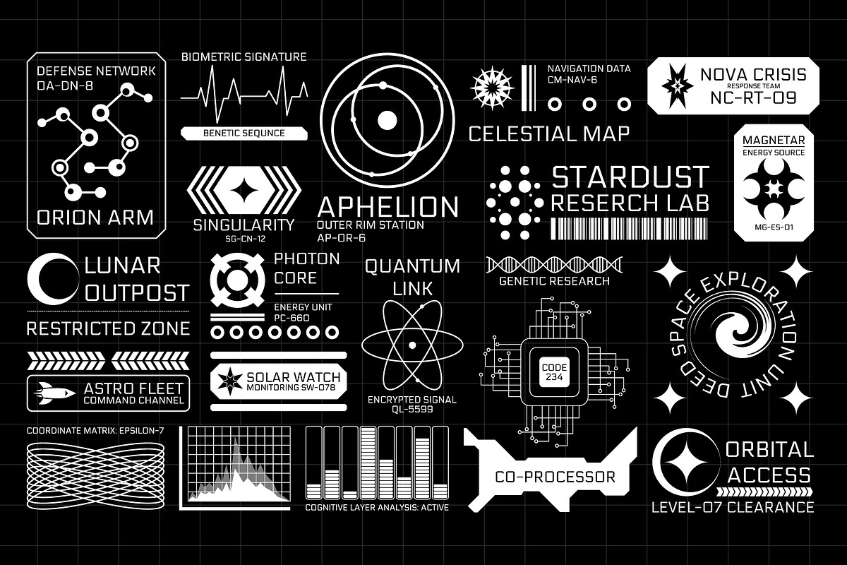 Neo Brutalism Sci-Fi Interface, an Object Graphic by Sundaylab (Photo 3 of 3)