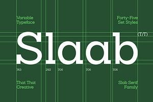 Slaab Font Family 45 Styles