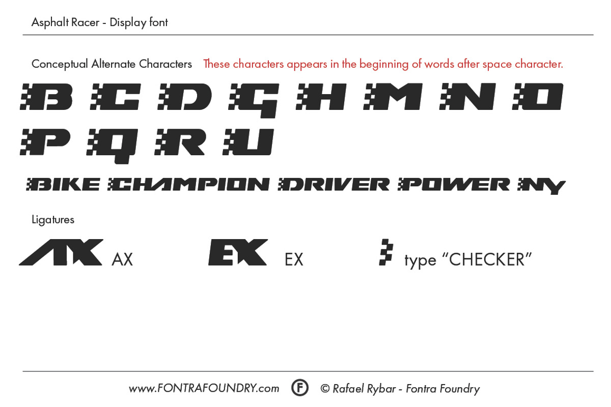 Asphalt Racer font | 50% OFF preview 5