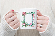Watercolor Christmas Frames Clipart, an Illustration by designcity5 (Thumbnail 5 of 5)