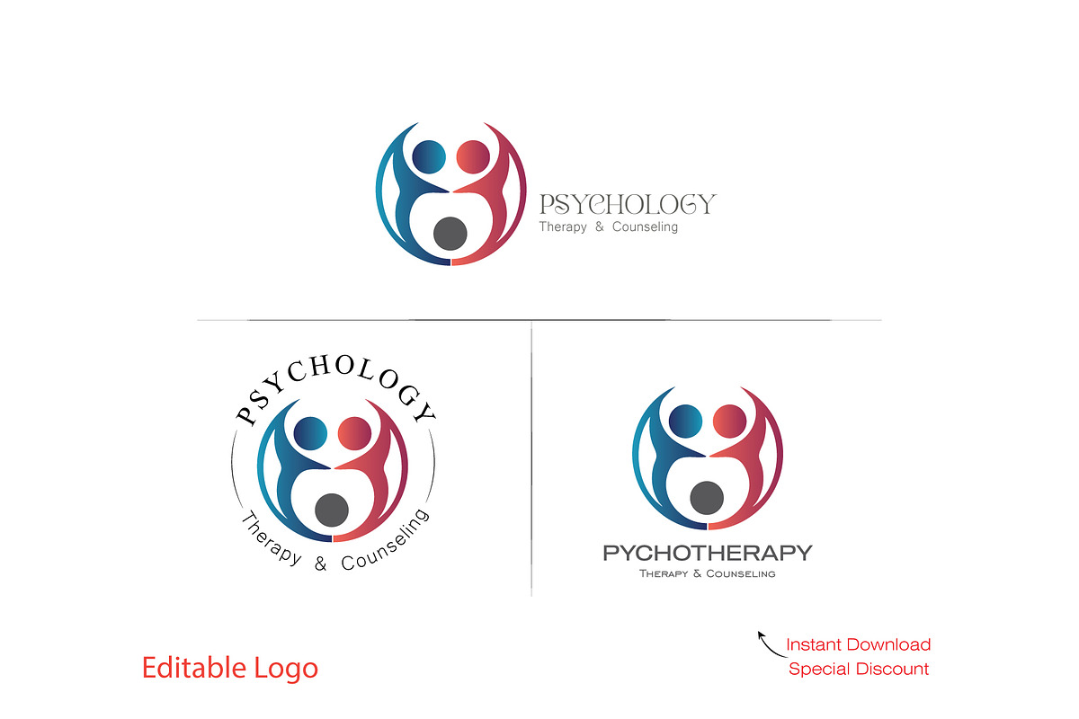 Calming Psychotherapy Logo Design