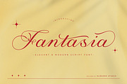 Fantasia – Elegant Script, a Script Font by Almeera Std (Thumbnail 1 of 10)