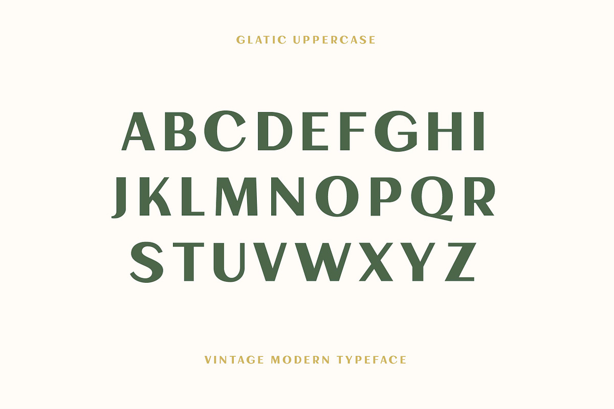 Glatic - Vintage Modern Typeface, a Sans Serif Font by Yukita Creative (Photo 7 of 12)