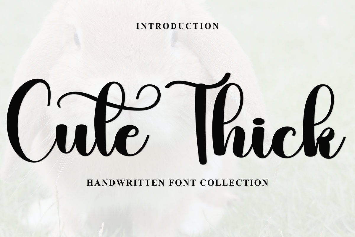 Cute Thick, a Handwritten Font by FreshTypeINK (Photo 1 of 8)