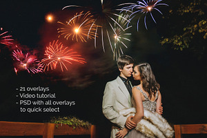 21 Firework Photo Overlays