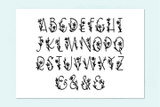 Daisy Monogram Font, a Handwritten Font by Rachel White Art (Thumbnail 2 of 4)