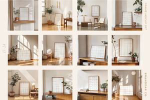 Natural Interior 24 Frame Mockups