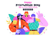10 Happy Friendship Day Illustration, a Person Illustration by denayunebgt (Thumbnail 1 of 4)