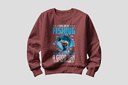 Funny Fisherman T Shirt Design, a Graphic by Vector Portal (Thumbnail 2 of 5)