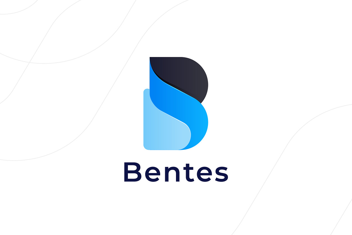 Gradient Initial B Letter Logo, a Branding & Logo Template by gdrony (Photo 1 of 3)