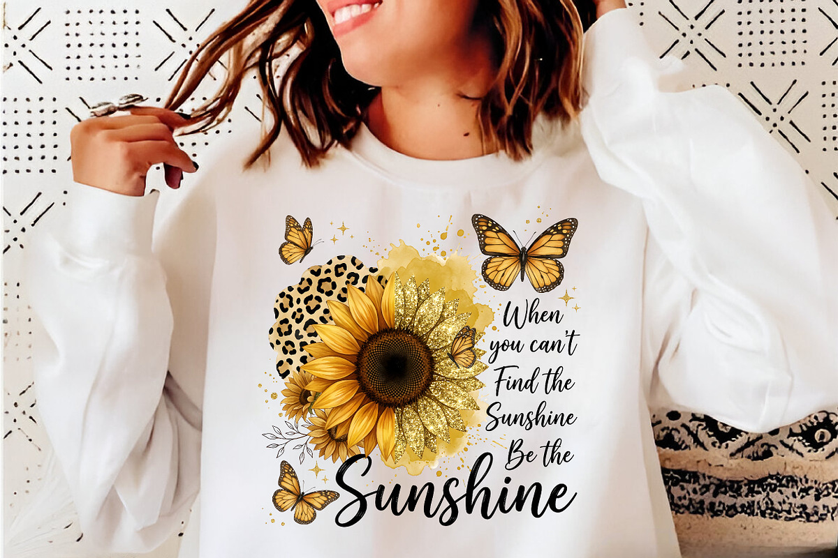 Sunflower Quote PNG, Inspirational A, an Illustration by CreationArt (Photo 4 of 5)