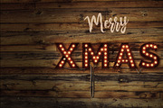 LightBulb Merry Christmas Signs, an Illustration by Solid Pixel (Thumbnail 8 of 15)