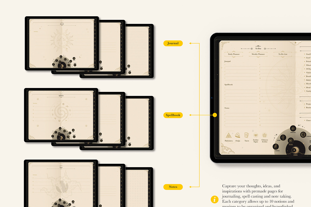Life+ Arcane Undated Planner, a Presentation Template by Bichin (Photo 6 of 10)