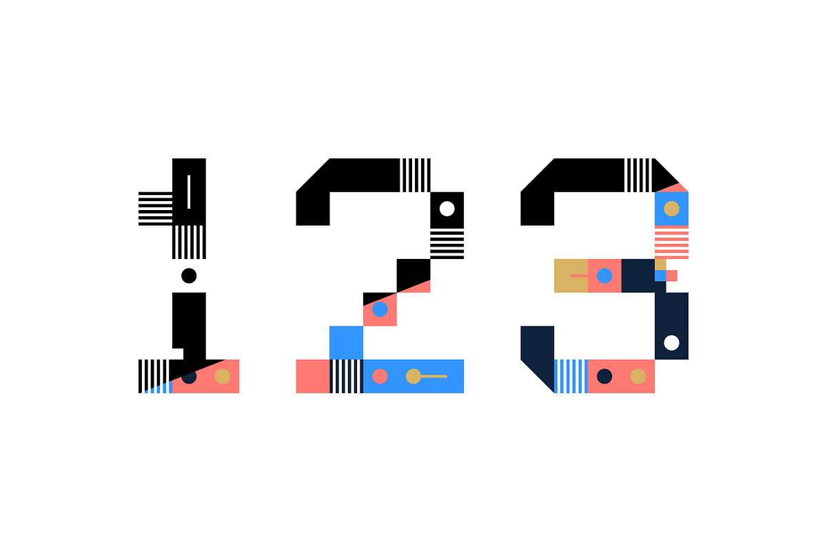 Gepix - Geometric Pixel Color Font, a Font by Lunarts Studio (Photo 5 of 10)
