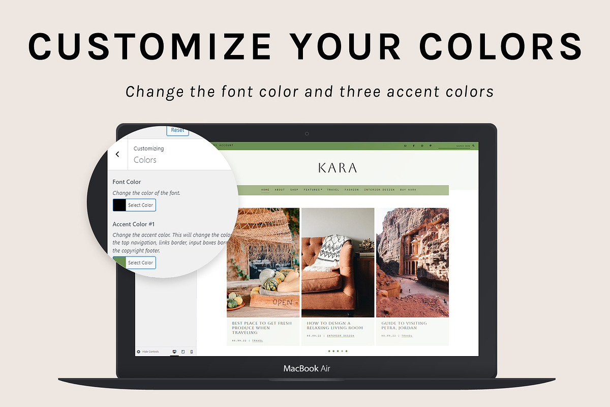 Kara Theme • Genesis Child Theme, a WordPress Template by Code + Coconut (Photo 2 of 7)