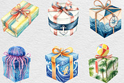 Summer Beach Gift Box PNG, an Illustration by Black Bird Studio (Thumbnail 4 of 6)