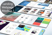 Landing Webpage Mockup 1, an Android Mockup by Mock-up Store (Thumbnail 1 of 7)