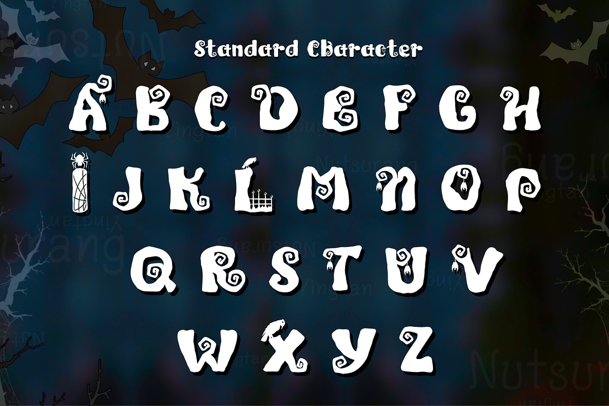 Image Halloween Font, a Handwritten Font by N Nakorn Creative (Photo 7 of 10)