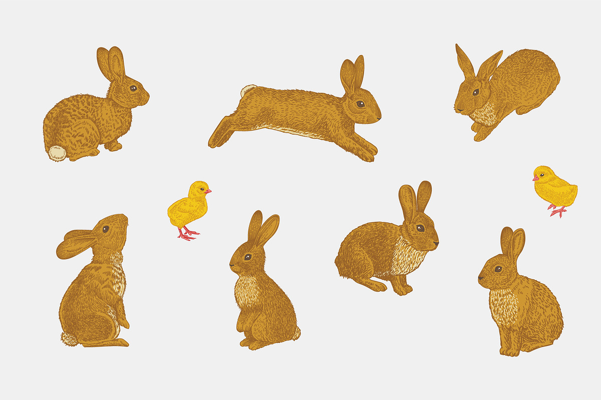 Mille-fleurs. Happy Easter, a Decorative Illustration by olga.korneeva (Photo 5 of 15)