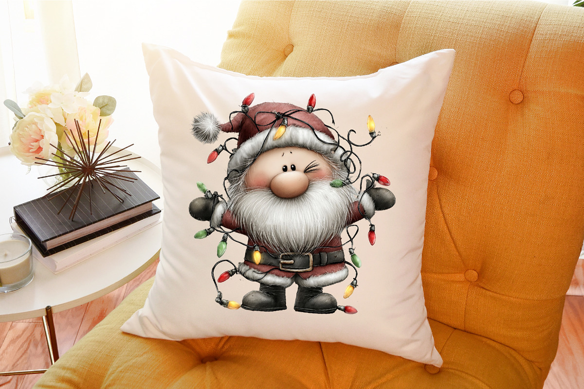Christmas jolly Santa Claus lights, an Illustration by Sublimation Artist (Photo 9 of 9)