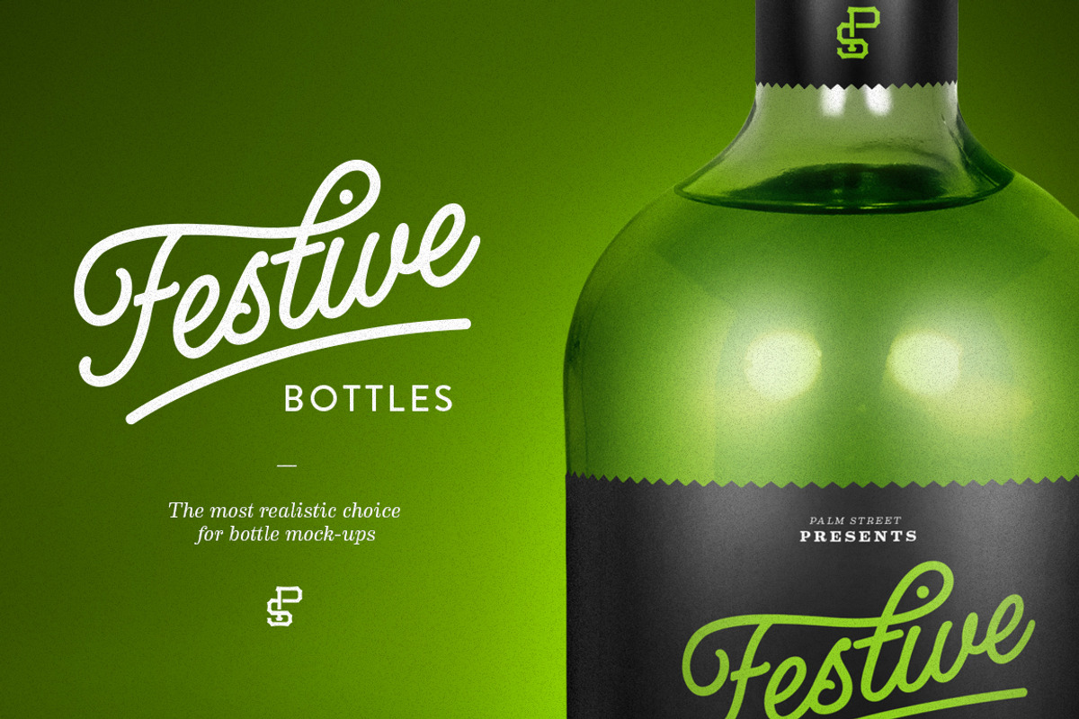 Tequila Bottle Mock-Up, a Cups & Container Mockup by Palm Street Creative (Photo 1 of 3)