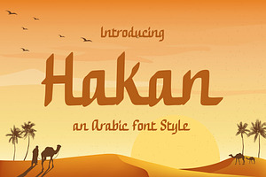 Hakan - Arabic Font Style, a Font by Typefactoryco