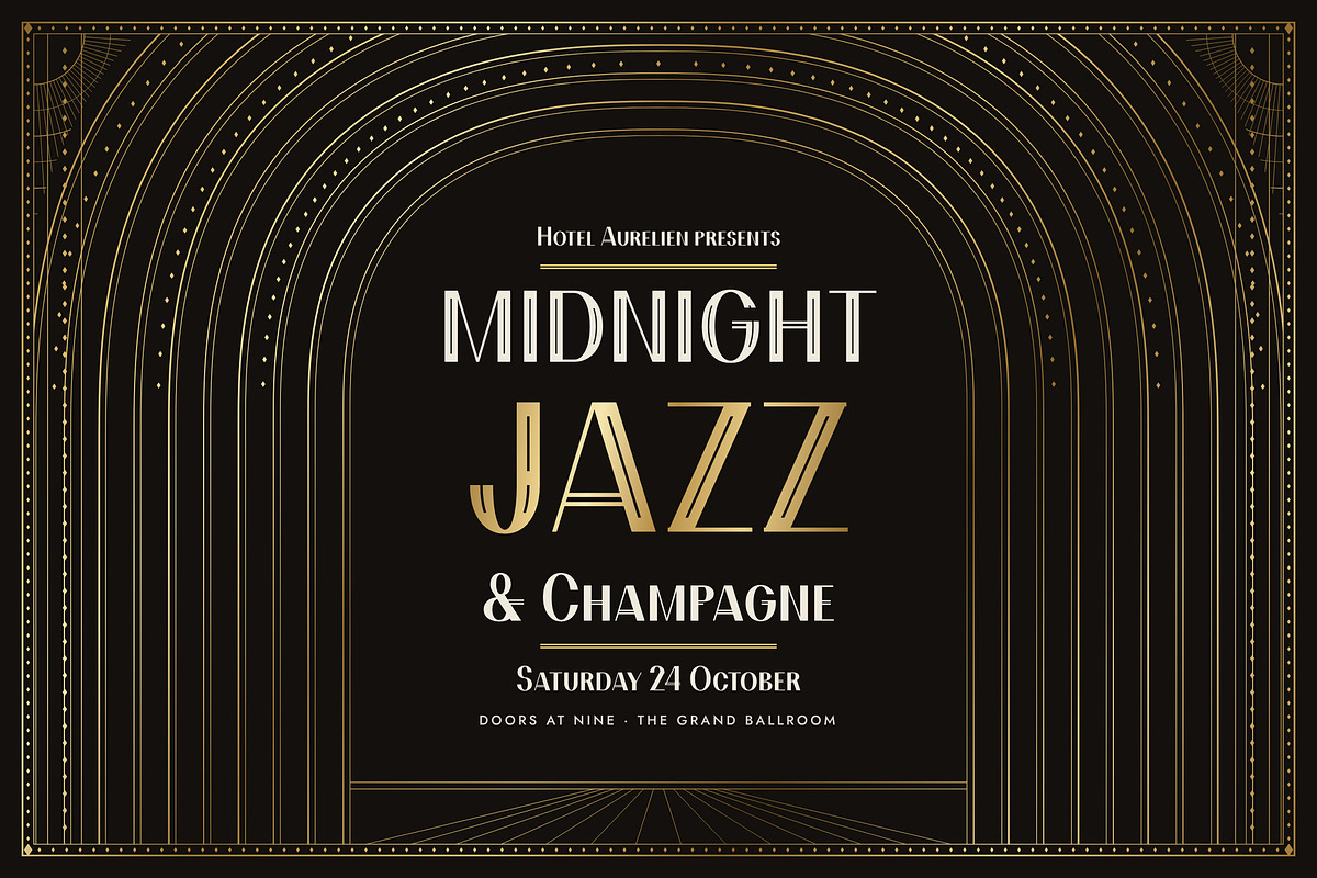 Ferrovane Font: Art Deco Headline, a Serif Font by Build Interactive (Photo 6 of 8)