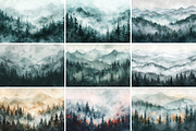 Abstract Mountains Backgrounds, a Background Graphic by Kat Anti (Thumbnail 6 of 10)