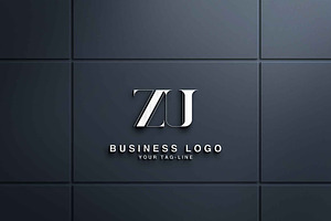 ZU, UZ Abstract Logo Design