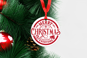 Round Christmas Ornaments Pack, an Object Graphic by Anastasia Feya (Thumbnail 3 of 9)