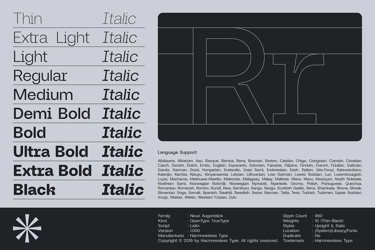 90% Off Neue-Augenblick Family, a Font by HARMNESSLESS (Photo 4 of 30)