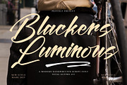 Blackers Luminous, a Handwritten Font by operatype.co (Thumbnail 1 of 15)