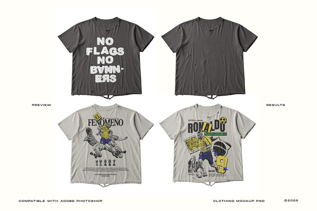 Distressed Tshirt Mockup PSD, a Shirt Mockup by Irhasalfahad (Photo 6 of 6)