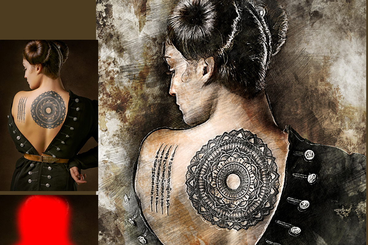 GAllerist (Drawing) Photoshop Action, an Action Add-On by GorynArt (Photo 7 of 16)
