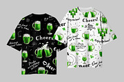Green Beer. Patterns, a Pattern Graphic by Yulia Ogneva (Thumbnail 3 of 6)