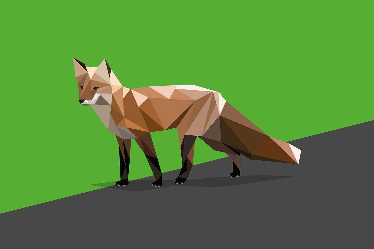 Wild animals in low poly style, an Animal Illustration by Volkan Aydemir (Photo 3 of 12)