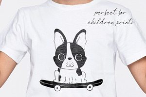 Cute Boston Terrier